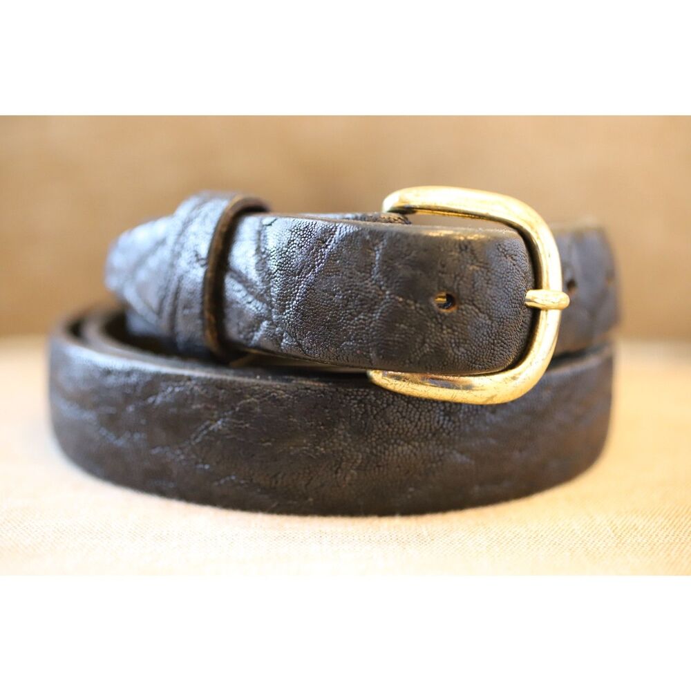 Jacob Hill JR African Elephant Belt: Chestnut Leather Brown 55 inches long